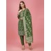 Jacquard Hits Suit Green