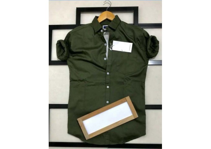 Article Store Shirt Plain Dark Green