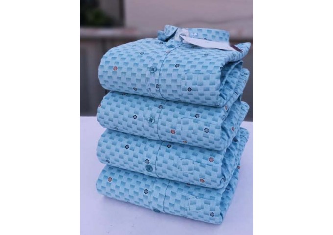 Article Store Shirt Printed Sky Blue