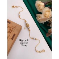 Pearl Golden Ladies Imitation Bracelet Design 3