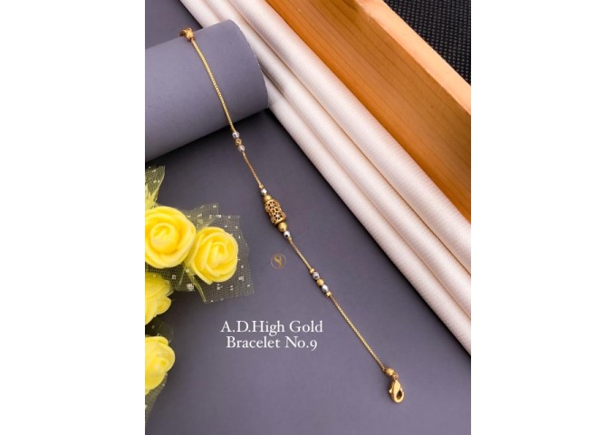 Pearl Golden Ladies Imitation Bracelet Design 7