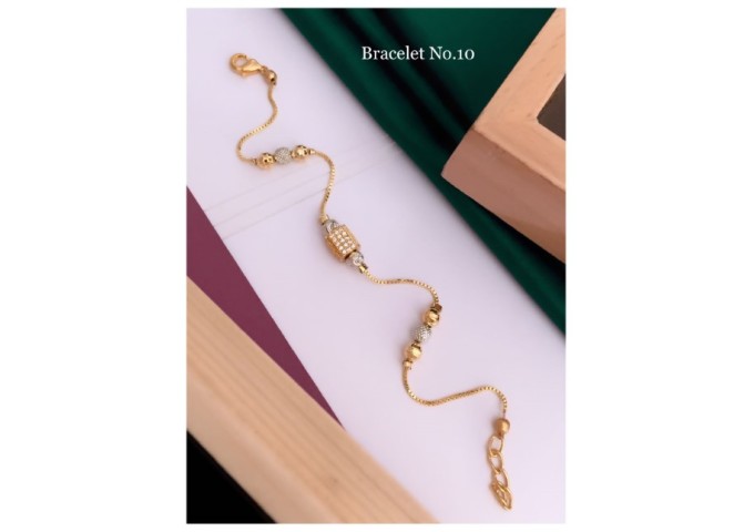 Pearl Golden Ladies Imitation Bracelet Design 8