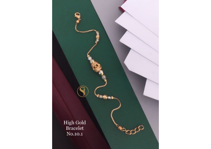Pearl Golden Ladies Imitation Bracelet Design 12