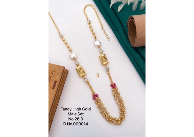 Fancy High Gold Moti Mala Set 9