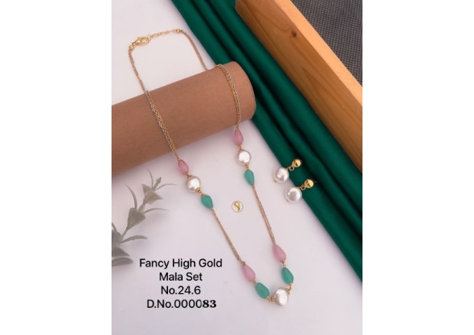 Fancy High Gold Moti Mala Set 23