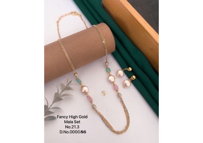 Fancy High Gold Moti Mala Set 26