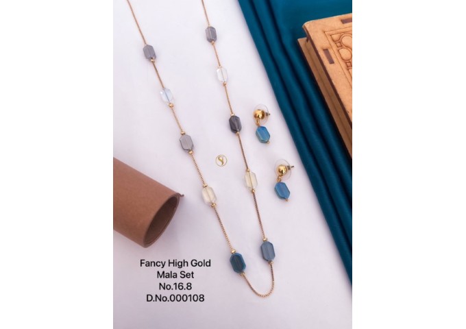 Fancy High Gold Moti Mala Set 37