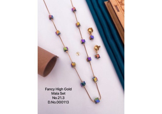 Fancy High Gold Moti Mala Set 38