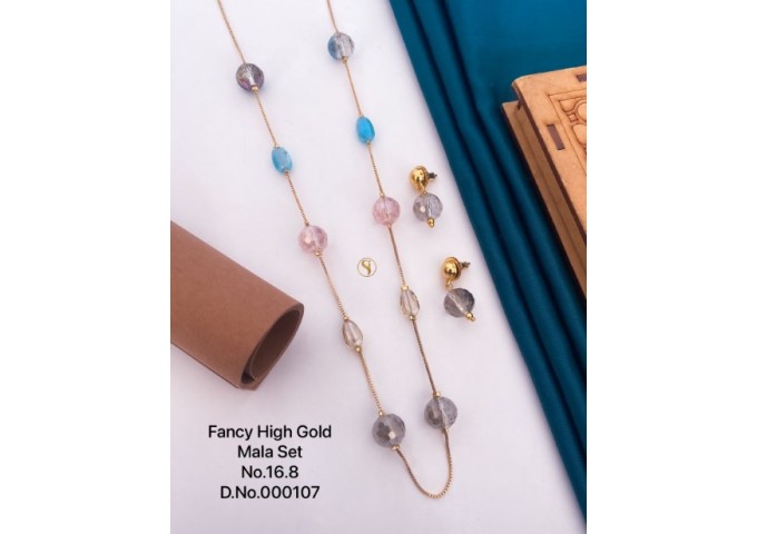 Fancy High Gold Moti Mala Set 36