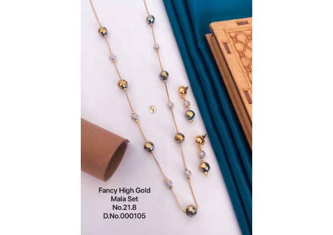 Fancy High Gold Moti Mala Set 42