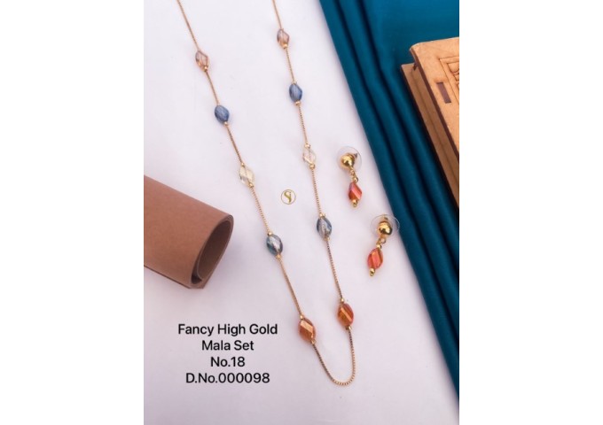 Fancy High Gold Moti Mala Set 45