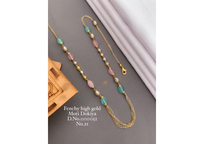 Fancy High Gold Moti Mala Set 47