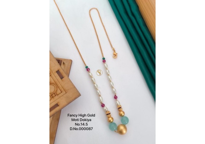 Fancy High Gold Moti Mala Set 50