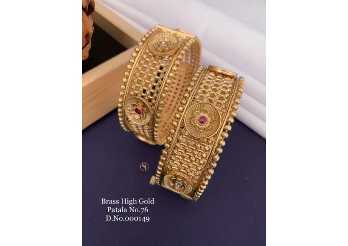 Gorgeous Bridal Antique Gold Plated Patla 11