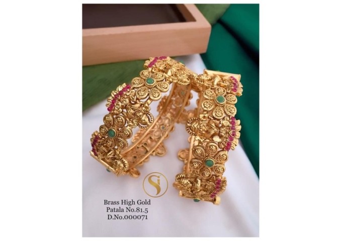 Gorgeous Bridal Antique Gold Plated Patla 6