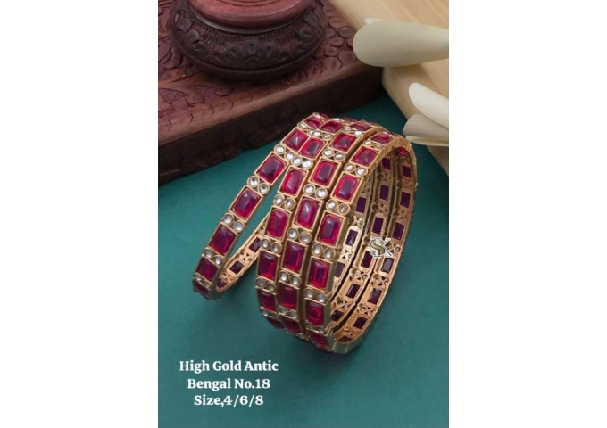 Bridal Antique Gold Plated Patla 31