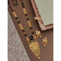 13 Rajwadi Gold Plated Traditional Brass Necklace Jewellery Set