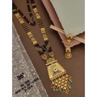 31 Rajwadi Gold Plated Traditional Brass Necklace Jewellery Set