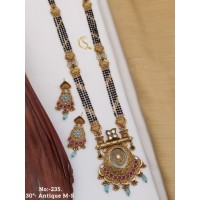 33 Rajwadi Gold Plated Traditional Brass Necklace Jewellery Set