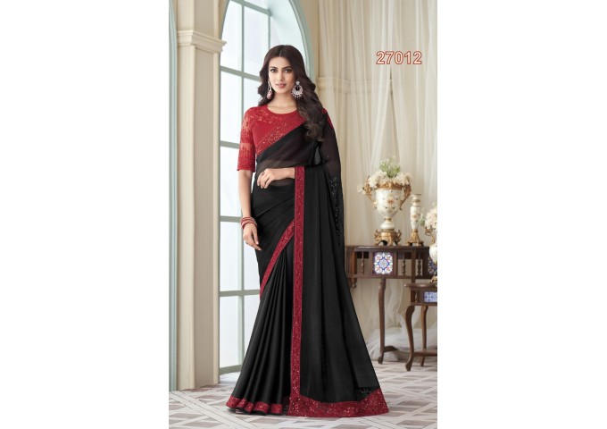 TFH Designer Concept For This Wedding  Session Silk Saree Black