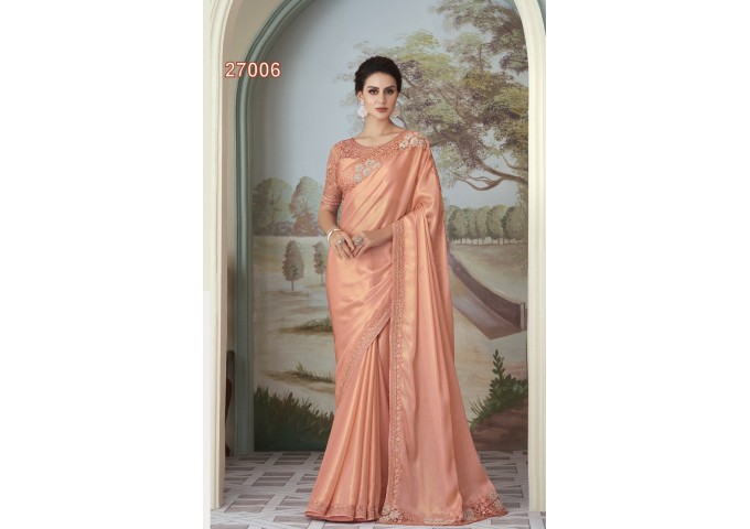 TFH Designer Concept For This Wedding  Session Silk Saree Orange 