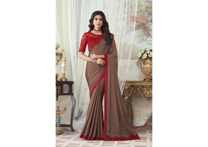 TFH Designer Concept For This Wedding  Session Silk Saree Maroon|Brown