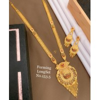 Farming Neckless Gold Plated Traditional Handcrafted Faux Kundan Studded Bridal Jewellery Set For Women 9