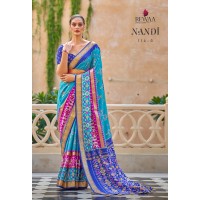 Rewaa Nandi Soft Patola Silk Saree Multi Color