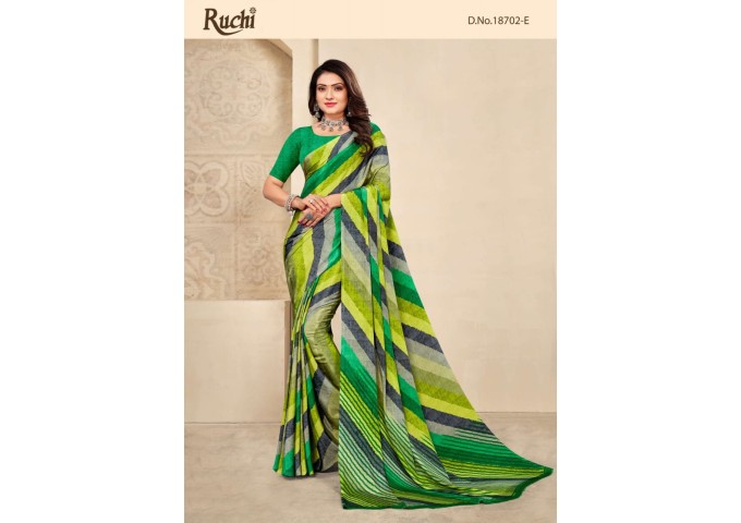 VIVANTA SILK 19TH EDITION CREPE SILK SAREE GREEN