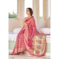 Bandhani with Paithaini Pallu Pure Silk Handloom Saree Red 3