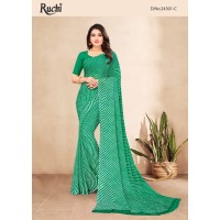 Kashish Dying Bandhej Silk Drapes Green 3