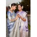 Kanjivaram Soft Satin Silk Saree Purple