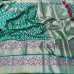 Soft Kanjivaram Silk Saree With Zari Weaving Green